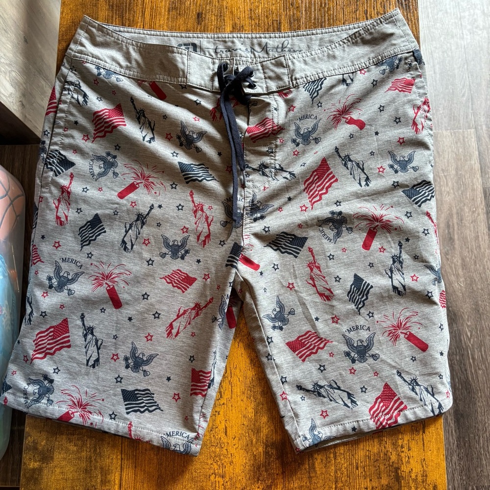 Travis Mathew Patriotic Swim Shorts